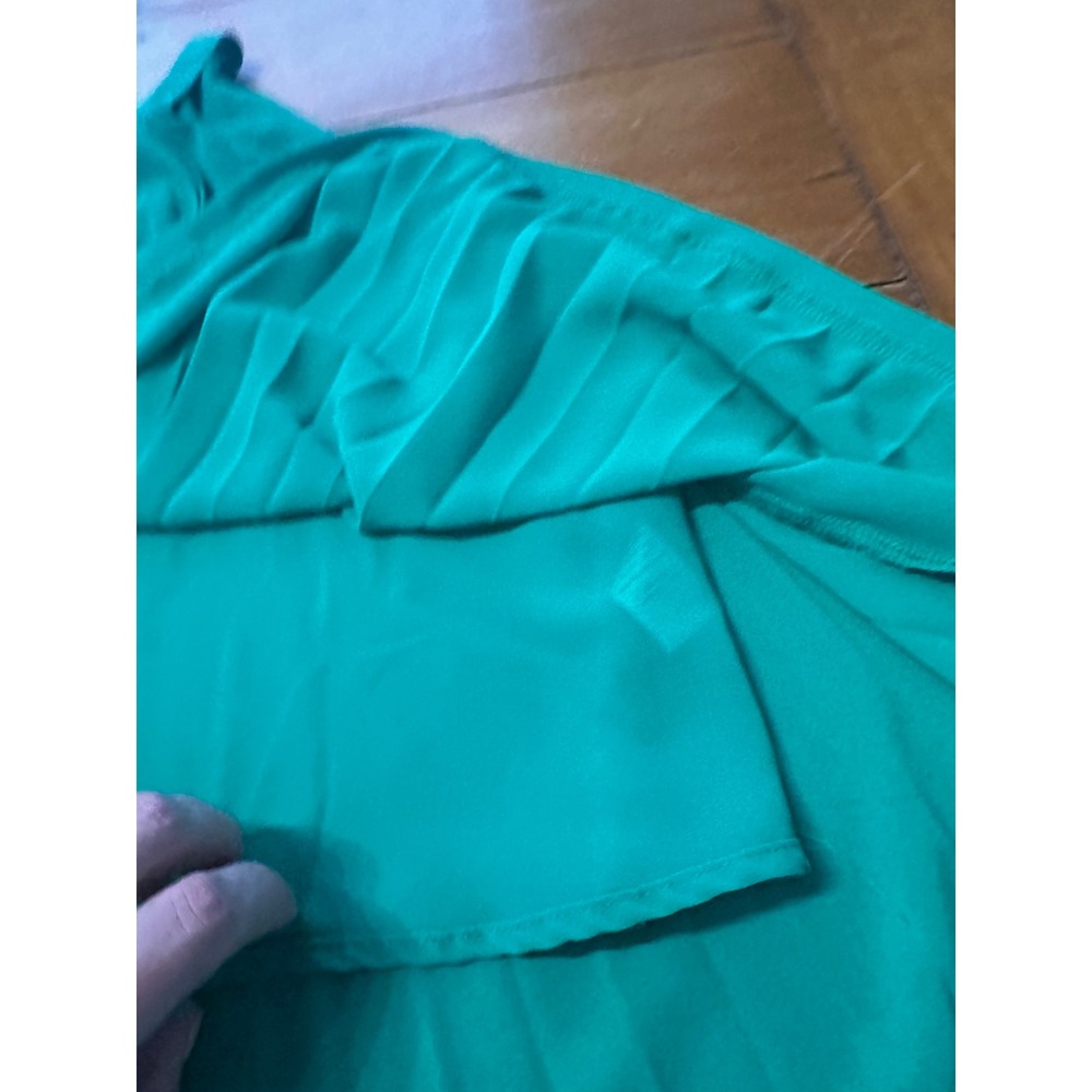 THML Emerald Green Pleated Halter Neck Swing Top THS0898-GN womens Large - Picture 4 of 6